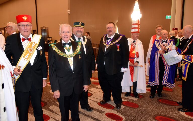 Regional Commander visit to Grand Lodge of Mark Master Masons